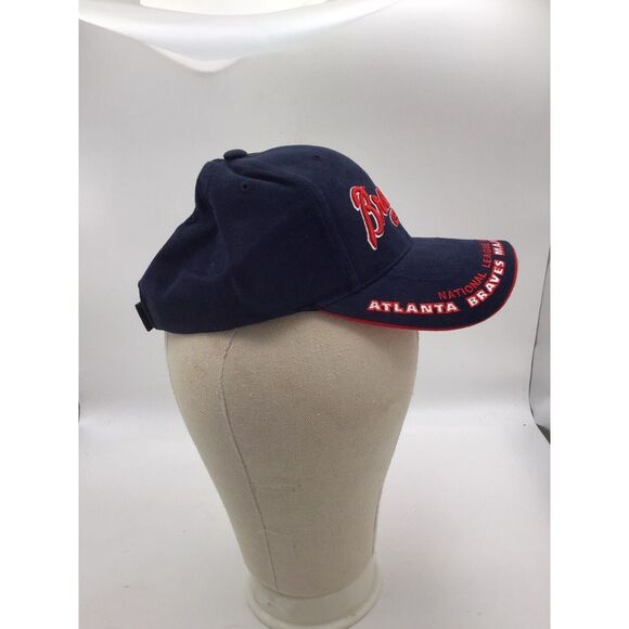VINTAGE ATLANTA BRAVES OG LOGO MLB ANNCO STRAPBACK CAP - Picture 2 of 8